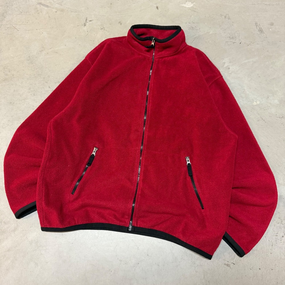 Vintage 90s Red Gap Deep Pile Fleece Jacket
